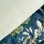 Eurofirany, komplet pościeli satynowej, Spring, 160-200 cm, niebieski