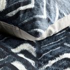 Eurofirany, komplet pościeli satynowej, Spring, 220-200 cm, ciemnogranatowy