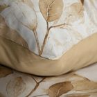 Eurofirany, komplet pościeli satynowej, Spring, 220-200 cm, ciemnopomarańczowy