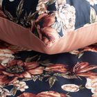 Eurofirany, komplet pościeli satynowej, Spring, 220-200 cm, czarny