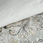 Eurofirany, komplet pościeli satynowej, Spring 72, 160-200 cm, jasnostalowy