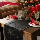Eurofirany, obrus świąteczny, 40-140 cm, czarny