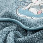 Eurofirany, ręcznik dziecięcy, 100-100 cm, niebieski