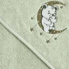 Eurofirany, ręcznik dziecięcy baby, 100-100 cm, miętowy