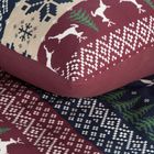 Eurofirany, świąteczny komplet pościeli, Skandy, 160-200 cm, granatowy