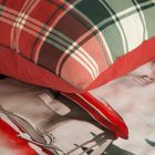 Eurofirany, świąteczny komplet pościeli, Xmas, 140-200 cm, czerwony