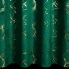 Eurofirany, zasłona gotowa, Raja, na taśmie, 140-270 cm, ciemnozielony