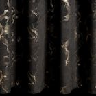 Eurofirany, zasłona gotowa, Raja, na taśmie, 140-270 cm, czarny