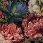 Eurofirany, zasłona zaciemniająca gotowa, na taśmie, Peonia, 140-270 cm, bordowy