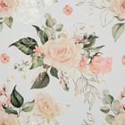 Eurofirany, zasłona zaciemniająca gotowa, na taśmie, Rose, 135-270 cm, biały