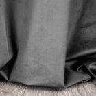 Eurofirany, zasłona zaciemniająca gotowa, Velvet, 140-250 cm, stalowy