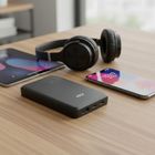 Everactive, powerbank, 10000mAh, 1xUSB, 2xUSB-C, 20W, QC4+, wyświetlacz LCD, czarny, EB-11QB