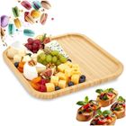 Excellent Houseware, taca do serwowania, drewniana, 25-25 cm