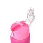 Extralink, bidon motywacyjny, zestaw 3w1, różowo-pomarańczowy, 2000 ml+900 ml+300 ml
