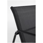 Extralink, Black Forest, zestaw mebli ogrodowych: 2 x krzesła + leżanka + stolik rozkładany, czarny