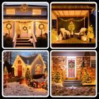 Extralink, lampki choinkowe, świąteczne, 10,5m, 100 LED, ciepłe, białe, na baterie