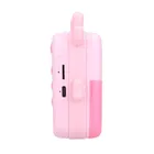 Extralink, zestaw: Jelonek, drukarka termiczna z aparatem, różowa + papier termiczny, 3 szt.