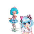 Famosa, Hello Kitty, lalka modowa, niebieska, 19,5 cm