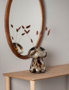 Fanni K, Runo, owalne lustro w drewnianej ramie, 40-60 cm