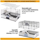 Ferplast, Modular 2, klatka modułowa dla królików i świnek, 109-72-56 cm