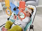 Fisher-Price, Dżungla, leżaczek maluszka, 0-9 kg
