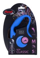 Flexi, New Classic, smycz, rozmiar M, linka, 5 m, do 20 kg, niebieski
