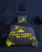 Fluo, komplet pościeli młodzieżowej, 140-200 cm + 70-80 cm, kapibara