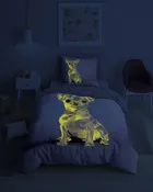 Fluo, komplet pościeli młodzieżowej, 140-200 cm + 70-80 cm, pieski