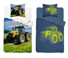 Fluo, komplet pościeli młodzieżowej, 140-200 cm + 70-80 cm, traktor