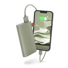 Fresh n rebel, powerbank, 6000 mah, usb-c, dried green