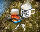 Gadget Master, zestaw upominkowy dla wędkarza: kubek emaliowany, multiniezbędnik i brelok