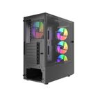 Gembird, Midi Tower Fornax 4300 ATX, obudowa, czarna