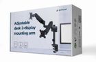 Gembird, uchwyt na 2 monitory, regulowany, 17"-32"