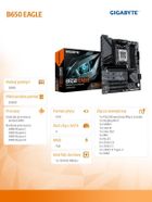 Gigabyte, płyta główna, B650 EAGLE AM5 4DDR5 HDMI/DP ATX