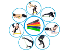 Gumy do ćwiczeń fitness, 5 szt.
