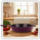 Hage, emaliowana patelnia żeliwna, fioletowa, 26 cm