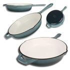 Hage, emaliowana patelnia, żeliwna, sea salt, 26 cm