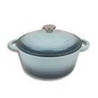 Hage, emaliowany garnek, żeliwny, sea salt, 22 cm, 3l