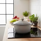 Hage, emaliowany garnek, żeliwny, szary, 26 cm, 5l