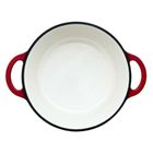 Hage, garnek żeliwny, emaliowany, czerwony, 22 cm, 3l