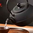 Hage, zestaw dzbanek żeliwny, z filiżankami, czarny, 4-60 ml, 1,4l