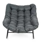 HaloFuture, bujany fotel, kokon skandynawski XL, szary