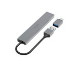 Hama, hub USB, 4 porty USB 3.2, gen1 5 gbit/s, ultra slim z adapterem USB-C
