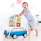 Hape, Volkswagen, T1, chodzik klasyczny, drewniany, niebieski