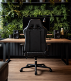 Hedo, fotel gamingowy z podnóżkiem, szary