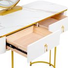 Hedo, Verdrid, toaletka kosmetyczna z lustrem LED, z krzesłem, biała, 100 cm