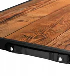 Hedo, zestaw stół turystyczny i 4 krzesła, składany w walizkę, 5w1, brązowy