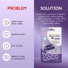 Hello Coco, Whitening Strips, paski wybielające z pap, fioletowe, 14 szt.