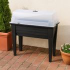 Home Styling Collection, Botanic, stolik ogrodowy do upraw, miniszklarnia z pokrowcem ochronnym, 78 cm