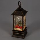 Home Styling Collection, dekoracyjny lampion świąteczny LED z wodą i brokatem, 23 cm